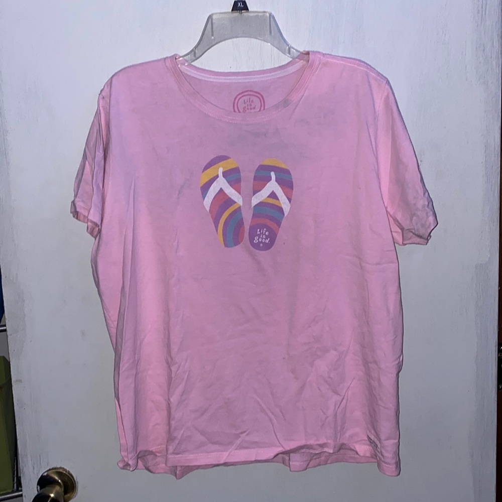 Life is Good Flip flop Tee